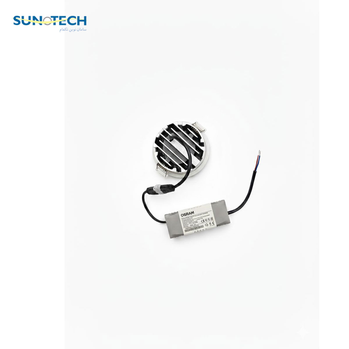 هیت سینک آلومینیوم خالص رایمون هیت سینک آلومینیوم خالص چراغ دانلایت ۱۲ وات رایمون